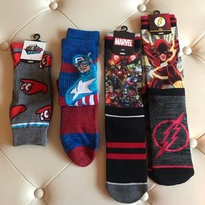 Bundle of Character Crew Socks Marvel Avengers